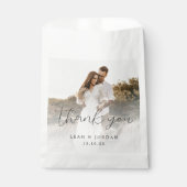 Elegant Calligraphy Wedding Bedankt Bedankzakje (Voorkant)