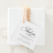 Elegant Calligraphy Wedding Bedankt voor je favori Bedankjes Labels (In situ)