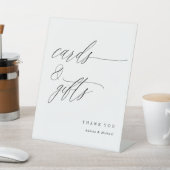 Elegant Calligraphy Wedding Cards & Gifts Reclamebord Met Voetstuk (Insitu)