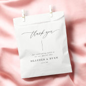 Elegant Calligraphy Wedding Dankuwel voor pleister Bedankzakje