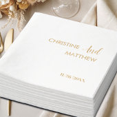 Elegant Calligraphy Wedding Folie Servetten