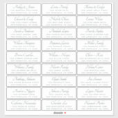 Elegant Calligraphy Wedding Guest Adresetiketten Sticker (Vel)
