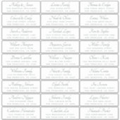 Elegant Calligraphy Wedding Guest Adresetiketten Sticker (Voorkant)