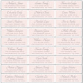 Elegant Calligraphy Wedding Guest Adresetiketten Sticker (Voorkant)