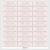 Elegant Calligraphy Wedding Guest Adresetiketten Sticker (Vel)