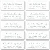 Elegant Calligraphy Wedding Guest Adresetiketten Sticker (Voorkant)