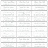 Elegant Calligraphy Wedding Guest Adresetiketten Sticker (Voorkant)