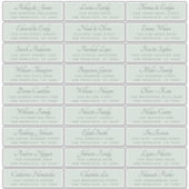 Elegant Calligraphy Wedding Guest Adresetiketten Sticker (Voorkant)