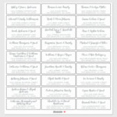 Elegant Calligraphy Wedding Guest Adresetiketten Sticker (Vel)