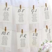 Elegant Calligraphy Wedding Guest door Achternaam Kaart