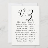 Elegant Calligraphy Wedding Guest door Achternaam  Kaart (Voorkant)