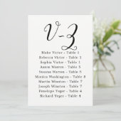 Elegant Calligraphy Wedding Guest door Achternaam  Kaart (Staand voorkant)