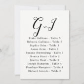 Elegant Calligraphy Wedding Guest op achternaam G- Kaart (Voorkant)
