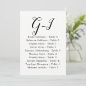Elegant Calligraphy Wedding Guest op achternaam G- Kaart (Staand voorkant)