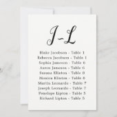 Elegant Calligraphy Wedding Guest van achternaam J Kaart (Voorkant)