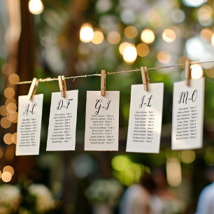 Elegant Calligraphy Wedding Guest van achternaam J Kaart