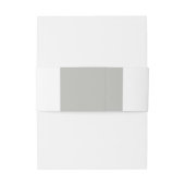 Elegant Calligraphy Wedding Invitation Belly Band Uitnodigingen Wikkel (Achterkant Voorbeeld)