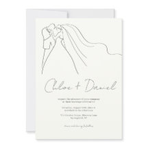 Elegant Calligraphy Wedding Invitation