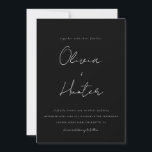 Elegant Calligraphy Wedding Invitation Kaart<br><div class="desc">Elegant Calligraphy Wedding Invitation</div>