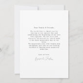 Elegant Calligraphy Wedding Photo Bedankkaart (Achterkant)