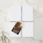 Elegant Calligraphy Wedding Photo Hartelijk dank Cadeaulabel (Met Touw)