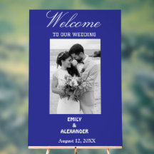 Elegant Calligraphy Wedding Photo Welcome