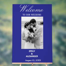 Elegant Calligraphy Wedding Photo Welcome Acryl Bord