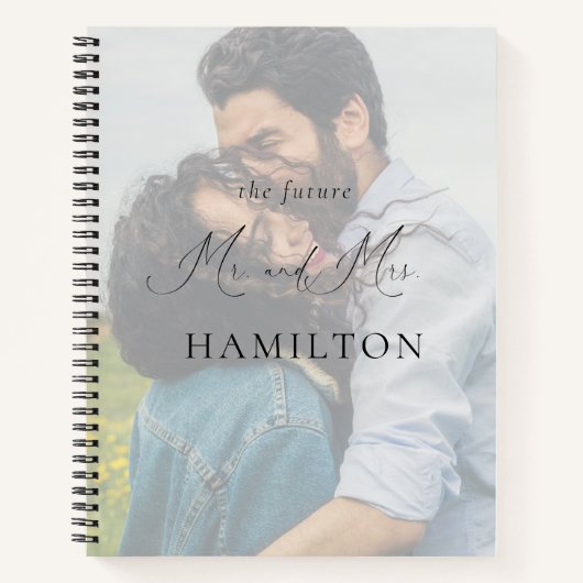 Elegant Calligraphy Wedding Planning Notitieboek (Voorkant)