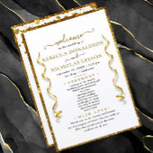 Elegant Calligraphy Wedding Programme