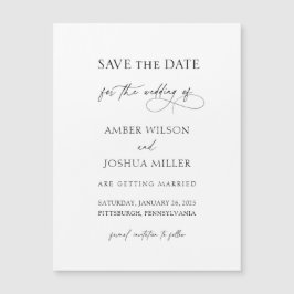 Elegant Calligraphy Wedding Save the Date