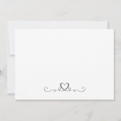 Elegant Calligraphy Wedding Save the Date (Achterkant)