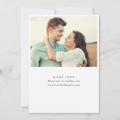 Elegant Calligraphy Wedding Save the Date 2 PHOTO (Achterkant)