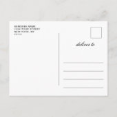 Elegant Calligraphy Wedding Save the Date PHOTO Aankondigingskaart (Achterkant)