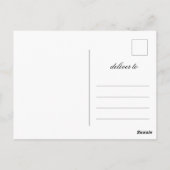 Elegant Calligraphy Wedding Save the Date PHOTO Briefkaart (Achterkant)