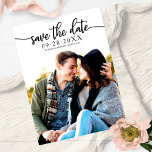 Elegant Calligraphy Wedding Save the Date Photo Briefkaart<br><div class="desc">Elegant Calligraphy Wedding Save the Date Photo Briefkaart</div>