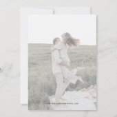 Elegant Calligraphy Wedding Save the Date Photo Kaart (Achterkant)