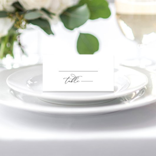 Elegant Calligraphy Wedding Table Number Plaatskaartje