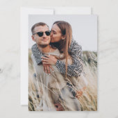 Elegant Calligraphy Wedding Verloving Photo Save The Date (Achterkant)