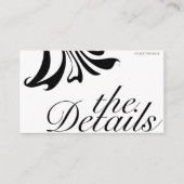 Elegant Calligraphy Wedding Website Enclosure Card Informatiekaartje (Voorkant)