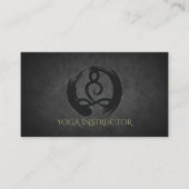 Elegant Calligraphy Yoga Meditation and ZEN Symbol Visitekaartje (Voorkant)