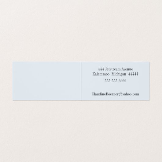 Elegant Calling Visitekaartje Water Lilies (Binnenkant ongevouwen)