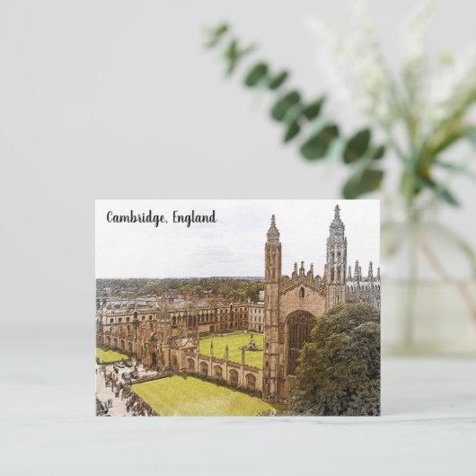 Elegant Cambridge Engeland Verenigd Koninkrijk Pan Briefkaart (Staand voorkant)