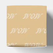 Elegant camel custom script name monogram chic bedankdoosjes (Bovenkant)