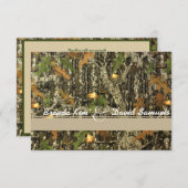 Elegant Camo Hunting Wedding Invitation Kaart (Voorkant / Achterkant)