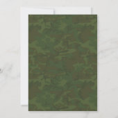 Elegant Camo Wedding Invitations Kaart (Achterkant)