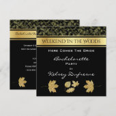 Elegant Camouflage Bachelorette Weekend Uitnodigin Kaart (Voorkant / Achterkant)