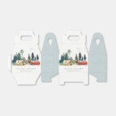 Elegant Camping Waterverf Pine Forest Wedding Bedankdoosjes (Uitgevouwen)