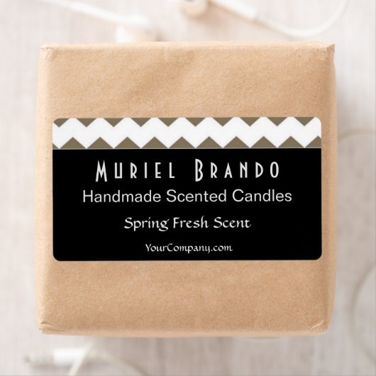 Elegant Candle Company Candle Jar Label (Insitu)