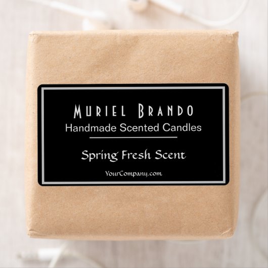 Elegant Candle Company V2 Kaars Jar Label (Insitu)