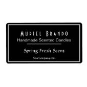 Elegant Candle Company V2 Kaars Jar Label (Voorkant)